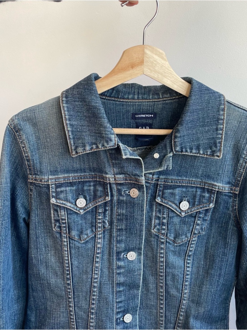 Vintage Gap Stretch Denim Jean Jacket - M - Picture 2 of 8